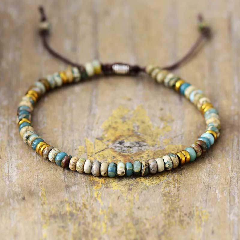 Jasper Harmony Beaded Bracelet - Handcrafted Jasper Jewelry
