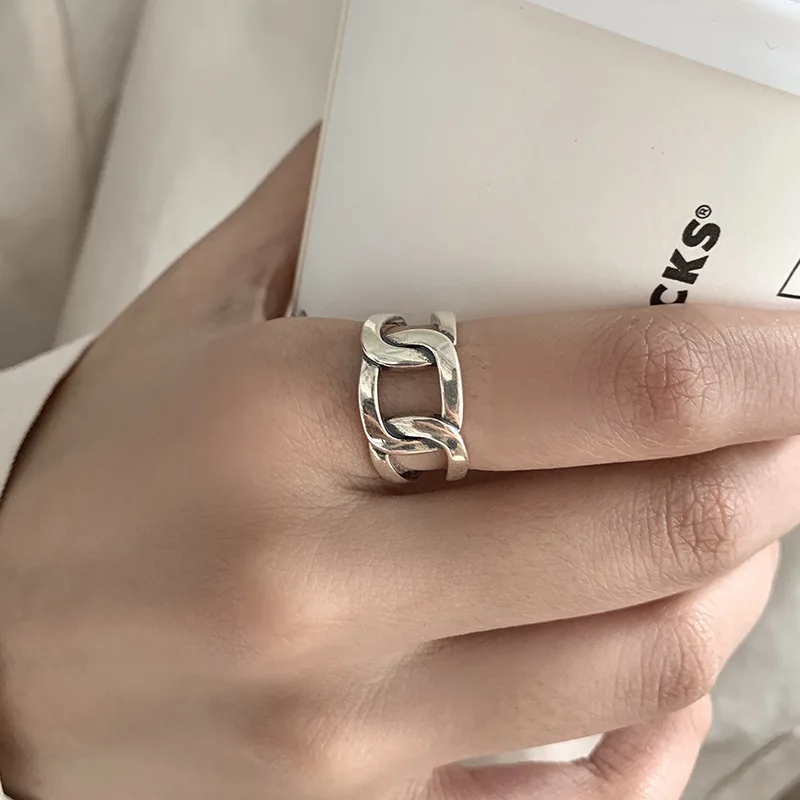 Geometric Circle Adjustable Ring