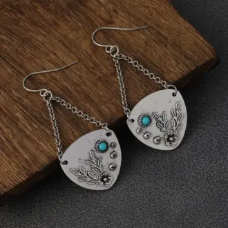 Vintage Craftsman Handmade Hanging Earrings