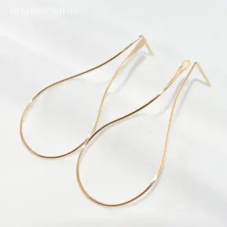 Handmade Classic Gold Circle Earrings