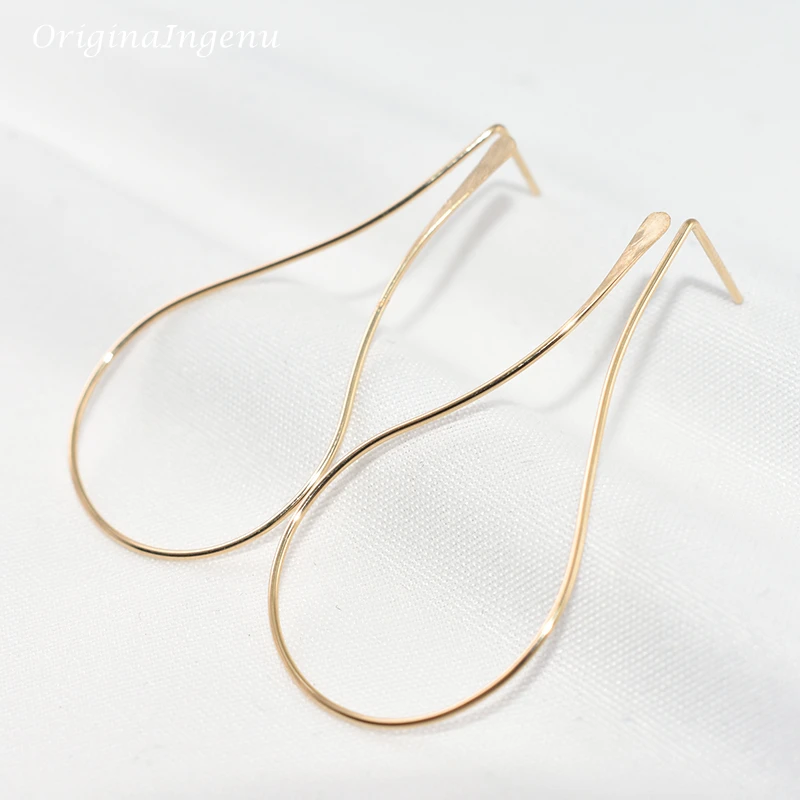 Handmade Classic Gold Circle Earrings