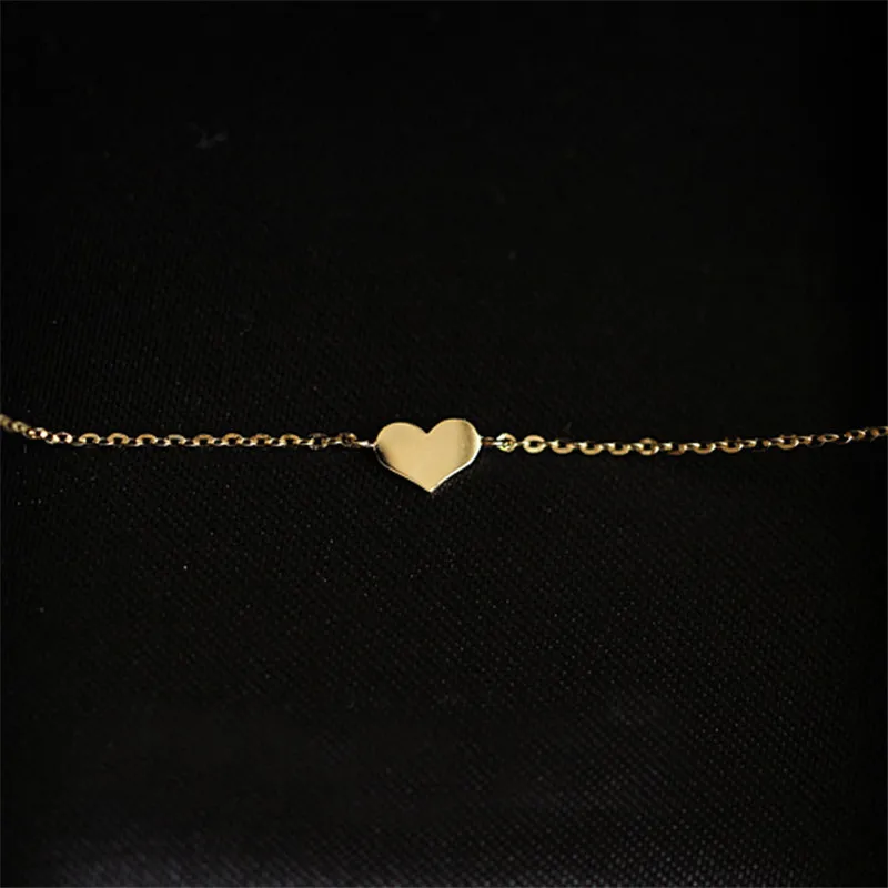 Simple Heart Chain Bracelet - Image 4