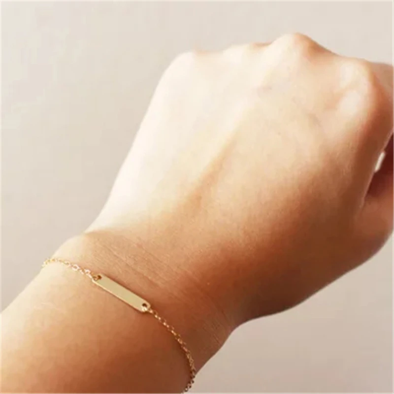 Handmade Gold Filled Bar Bracelet - Image 2