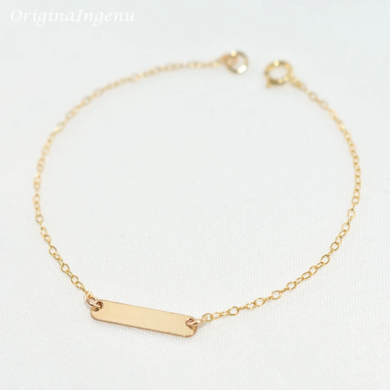 Handmade Gold Filled Bar Bracelet - Image 6