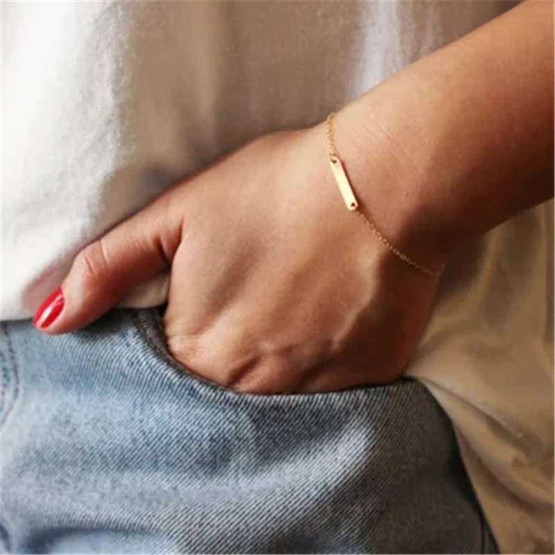 Handmade Gold Filled Bar Bracelet