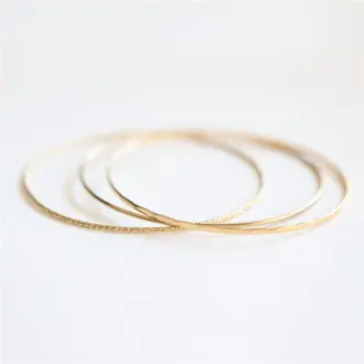 14K Gold Filled Stacking Bracelet