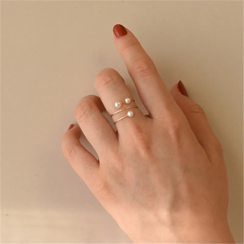 Handmade Natural Freshwater Pearls Ring