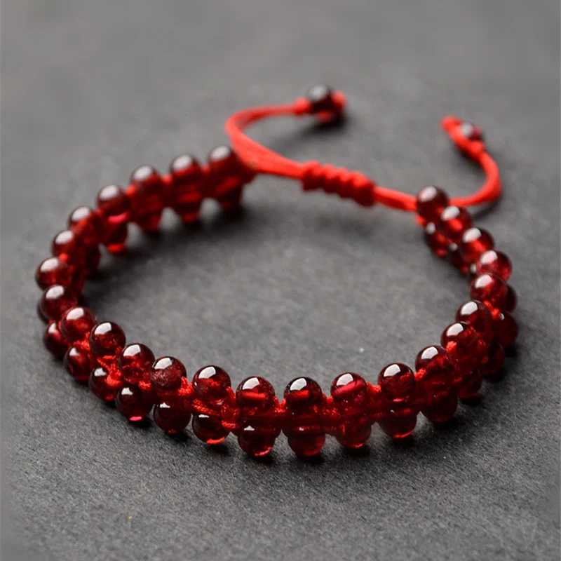 Natural Red Garnet Bracelet