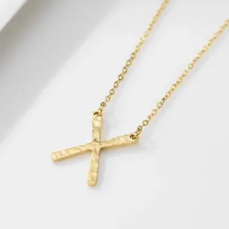 X Shape Pendant Necklace
