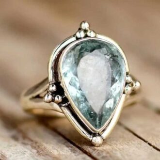 Classic Drop Shape Stone Ring