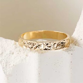 14k Gold-Filled Luxe Hammered Band