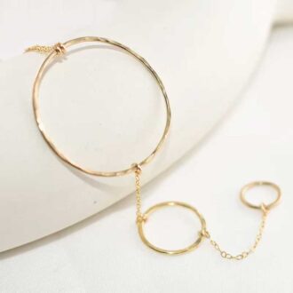 14k Gold-Filled Triple Circle Y-Necklace