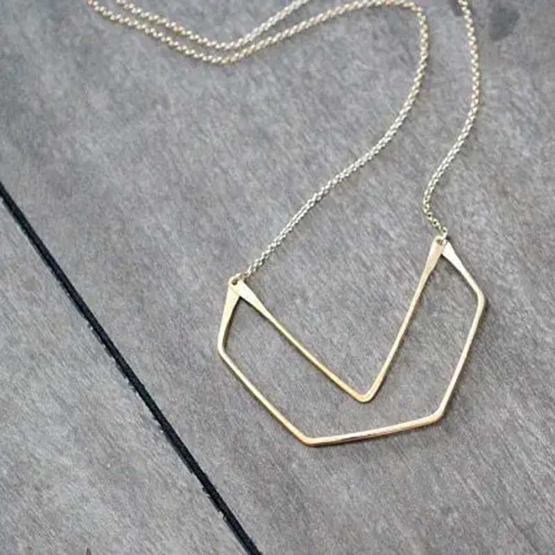 14k Gold-Filled Gable Necklace