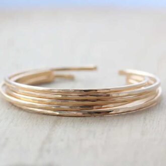 14K Gold-Filled Stacking Bangle Bracelets