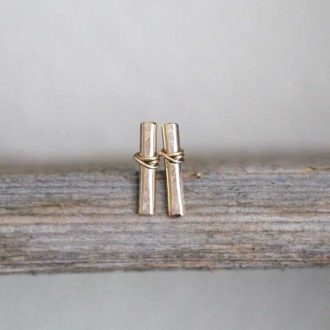 14k Gold-Filled Bar Studs