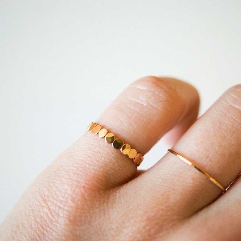 14k Gold-Filled Bead Ring