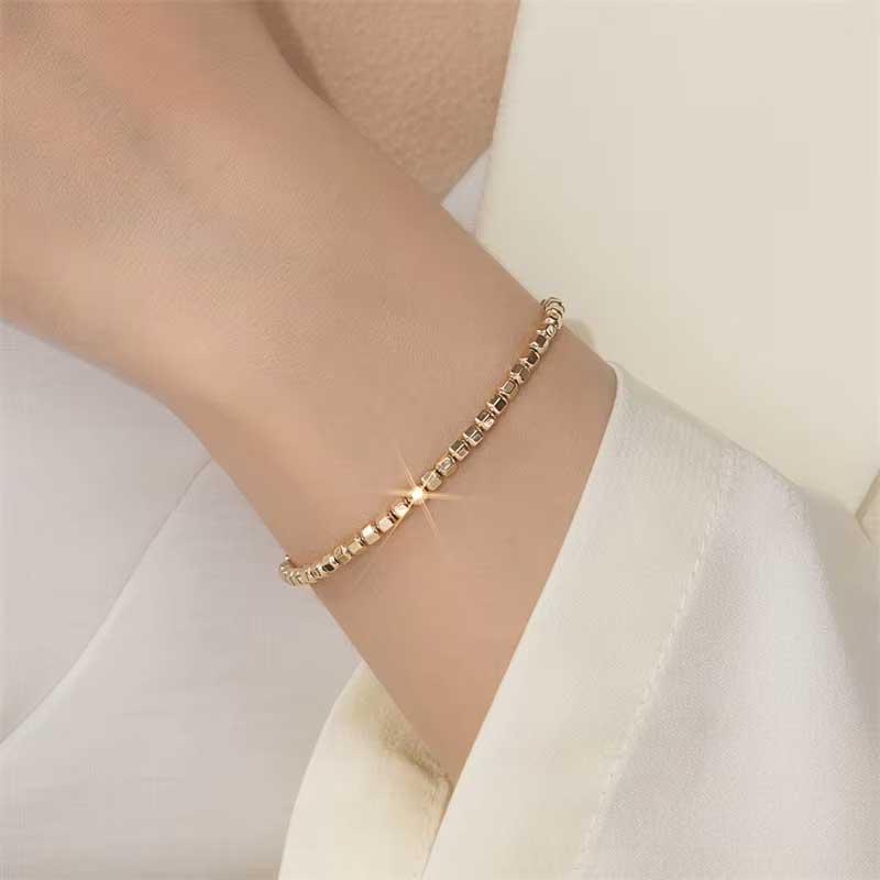 14k Gold-Filled Eternal Shine Bead Bracelet