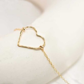 14k Gold-Filled Heartlight Charm Bracelet