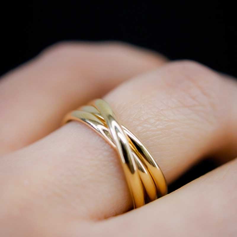 14k Gold-Filled Overlap Ring