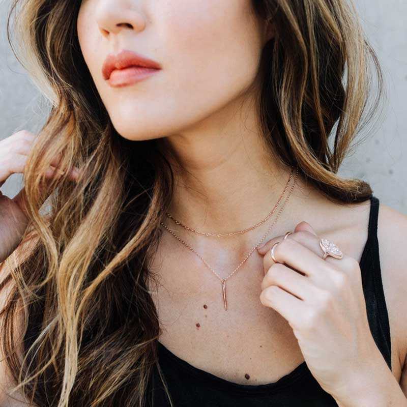 14k Gold-Filled Quill Necklace