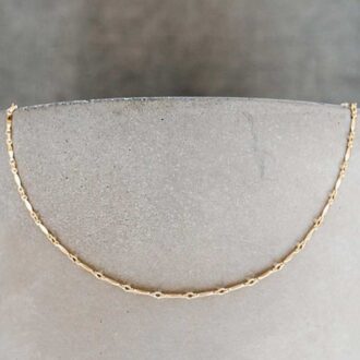 14k Gold-Filled Scalloped Choker Necklace