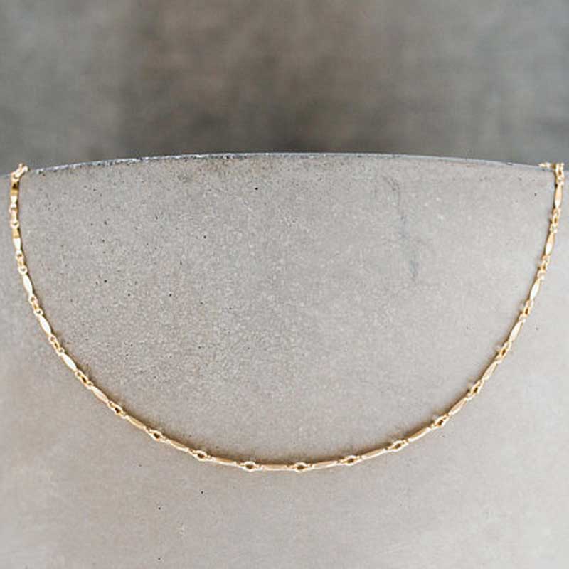 14k Gold-Filled Scalloped Choker Necklace