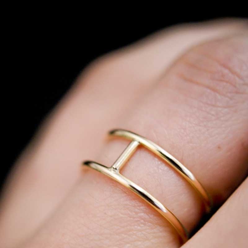 14k Gold-Filled Small Cage Ring