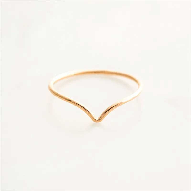 14k Gold-Filled Solstice Chevron Knuckle Ring