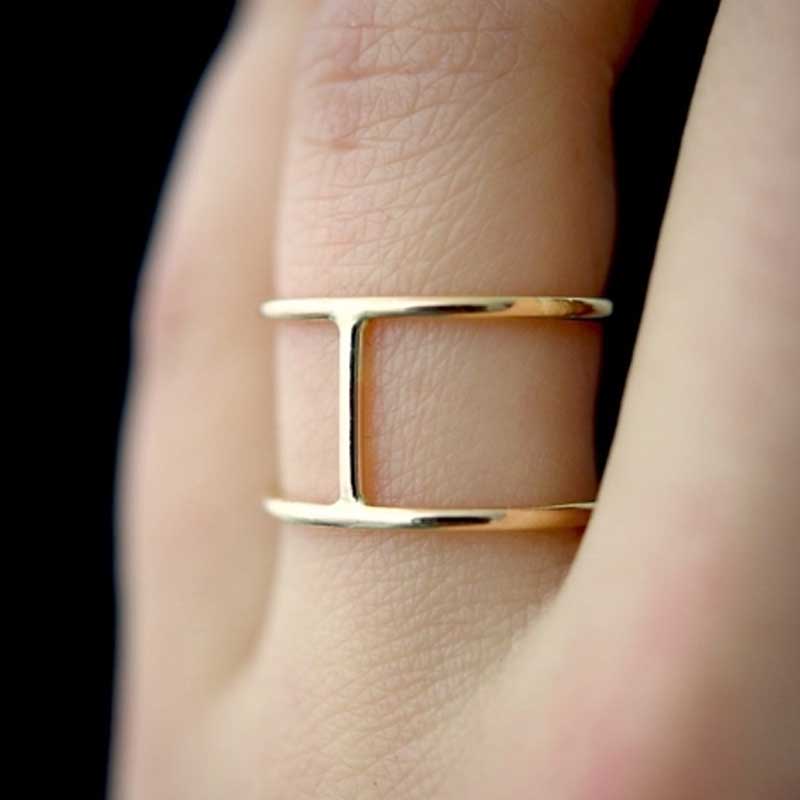 14k Gold-Filled Thick Cage Ring
