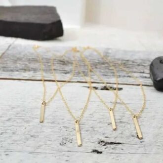 14k Gold-Filled Vertical Bar Necklace