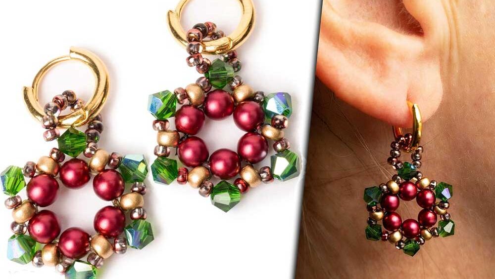 DIY Holiday Earrings: Craft Stunning Snowflake and Wreath Designs in Minutes