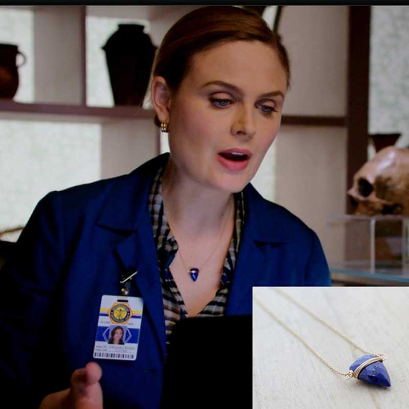 Finn Lapis Lazuli Necklace Worn by Emily Deschanel on Bones