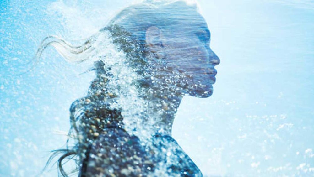 abstract silhouette with water symbolizing embodied empathy and nervous system awareness