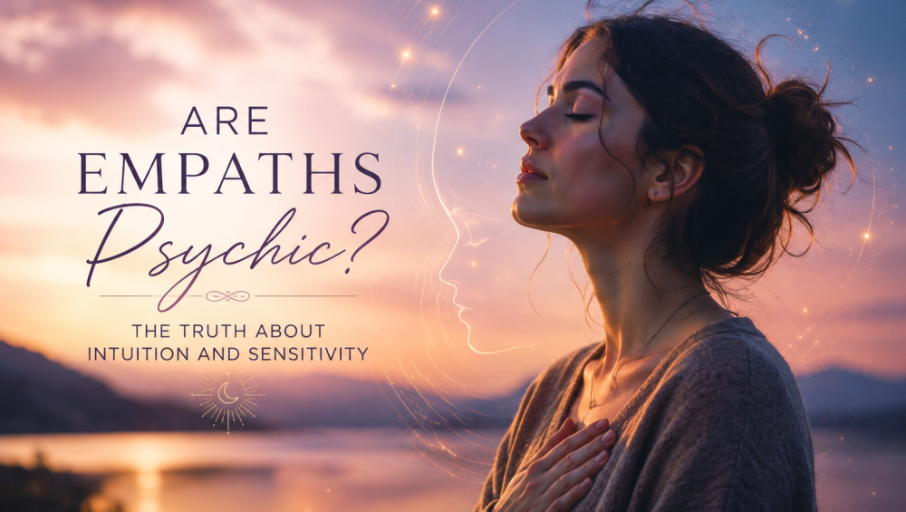 Person standing peacefully at sunset reflecting on intuition, emotional sensitivity, and empath awareness.